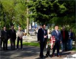 Prezydent Stalowej Woli Lucjusz Nadbereżny, Pani Edyta Bełżyńska-Solińska i przewodniczący Rady Mieskiej Stanisław Sobieraj