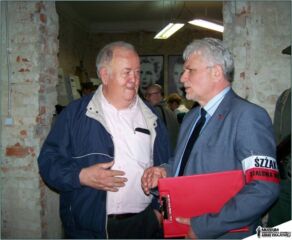 Mieczysław Paterek i Zbigniew Markut synowie partyzantów.